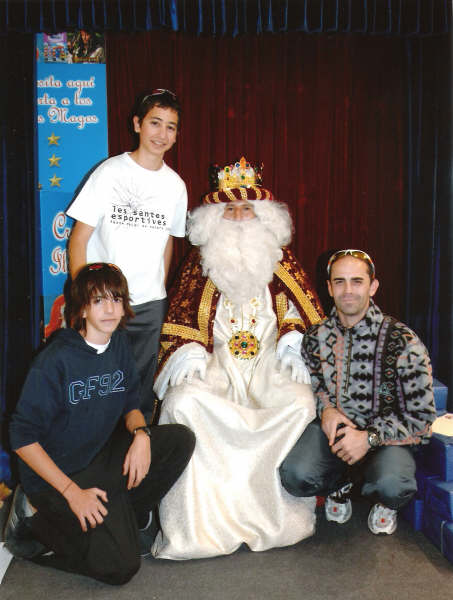 Oriol Soler, 'el Rei Blanc' (a dalt), Oriol Roca i Rafa García (a sota).